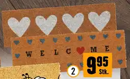 Hornbach Kokosmatte Hearts oder Welcome Hearts Angebot
