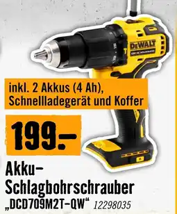 Hornbach DeWalt Akku Schlagbohrschrauber ,,DCD709M2T-QW" Angebot