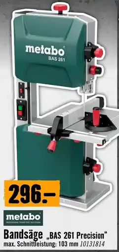 Hornbach metabo Bandsäge „BAS 261 Precision“ Angebot