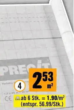 Hornbach Precit Feuchtevariable Dampfbremsfolie Angebot