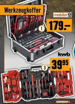 Hornbach Werkzeugkoffer meister Angebot