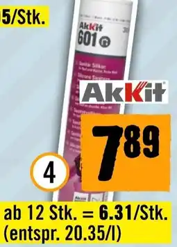 Hornbach Akkit Sanitär-Silikon 601 Angebot