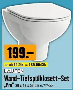 Hornbach LAUFEN Wand-Tiefspülklosett-Set Angebot
