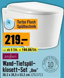 Hornbach Jungborn Wand-Tiefspül-klosett-Set „One“ Angebot