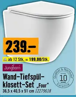 Hornbach Jungborn Wand-Tiefspül-klosett-Set „Four“ Angebot