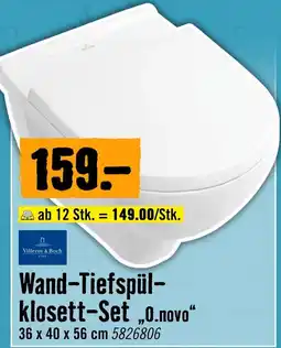 Hornbach Villeroy & Boch Wand-Tiefspül-klosett-Set „O.novo“ Angebot