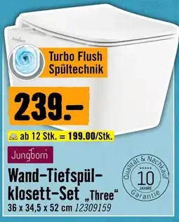 Hornbach Jungborn Wand-Tiefspül-klosett-Set „Three“ Angebot