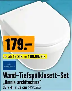 Hornbach Villeroy & Boch Wand-Tiefspülklosett-Set „Omnia architectura“ Angebot