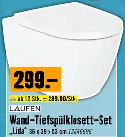 Hornbach Laufen Wand-Tiefspülklosett-Set "Lida" Angebot