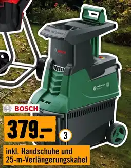 Hornbach BOSCH Leisehäcksler ,,AXT 25 TC" Angebot