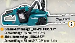 Hornbach Makita Akku-Kettensäge ,,DUC353Z" Angebot
