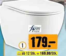 Hornbach form & style Wand-Tiefspülklosett-Set „Samar" Angebot
