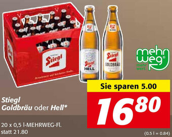 Nah&Frisch Stiegl Goldbräu Oder Hell Angebot