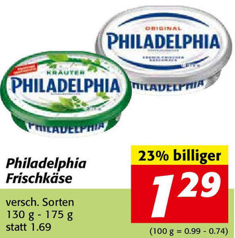 Nah&Frisch Philadelphia Frischkäse 130-175 g Angebot