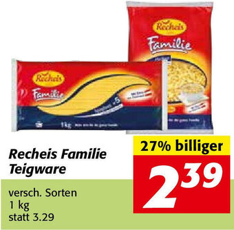 Nah&Frisch Recheis Familie Teigware 1 Kg Angebot