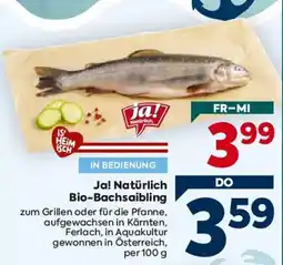 Billa Ja! Natürlich Bio-Bachsaibling Angebot