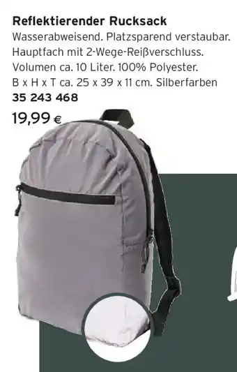 Reflektierender Rucksack