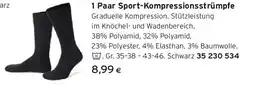 Tchibo Eduscho 1 Paar Sport-Kompressionsstrümpfe Angebot