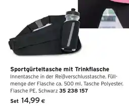 Tchibo Eduscho Sportgürteltasche mit Trinkflasche Angebot