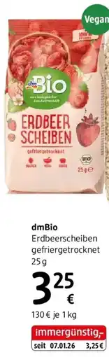 dm dmBio Erdbeerscheiben gefriergetrocknet Angebot