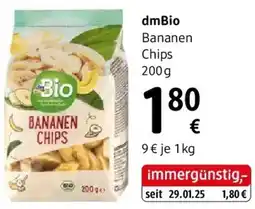 dm dmBio Bananen Chips Angebot