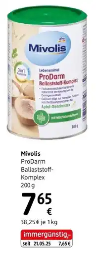 dm Mivolis ProDarm Ballaststoff Komplex Angebot