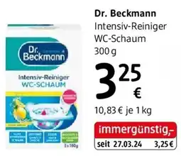 dm Dr. Beckmann Intensiv-Reiniger WC-Schaum Angebot