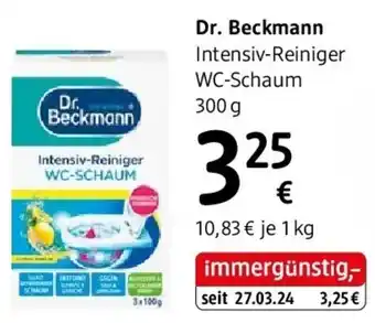 Dr. Beckmann Intensiv-Reiniger WC-Schaum