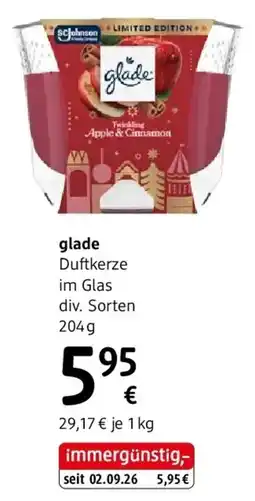 dm glade Duftkerze im Glas Angebot