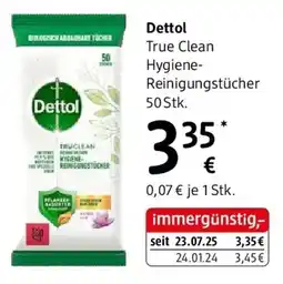 dm Dettol True Clean Hygiene Reinigungstücher Angebot