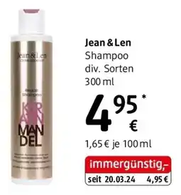 dm Jean & Len Shampoo Angebot
