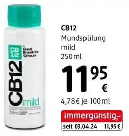 dm CB12 Mundspülung mild Angebot