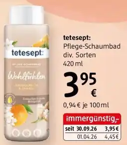dm tetesept: Pflege-Schaumbad Angebot