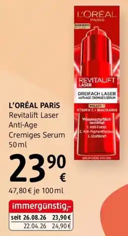 dm L'ORÉAL PARIS Revitalift Laser Anti-Age Cremiges Serum Angebot