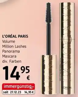 dm L'ORÉAL PARIS Volume Million Lashes Panorama Mascara Angebot