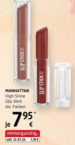 dm MANHATTAN High Shine Slip Stick Angebot