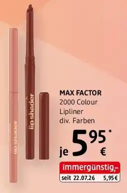 dm MAX FACTOR 2000 Colour Lipliner Angebot