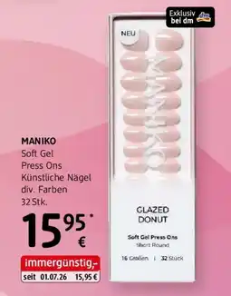 dm MANIKO Soft Gel Press Ons Künstliche Nägel Angebot