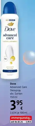dm Dove Advanced Care Deospray Angebot