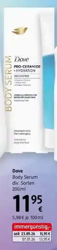 dm Dove Body Serum Angebot