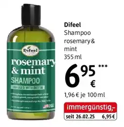 dm Difeel Shampoo rosemary & mint Angebot
