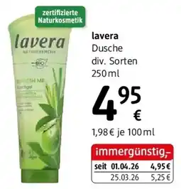 dm lavera Dusche Angebot