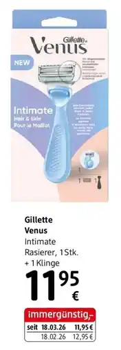 dm Gillette Venus Intimate Rasierer, 1 Stk. +1 Klinge Angebot