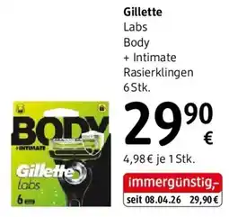 dm Gillette Labs Body + Intimate Rasierklingen Angebot