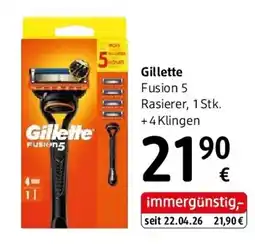 dm Gillette Fusion 5 Rasierer Angebot