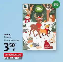 dm dmBio Schoko Adventkalender Angebot