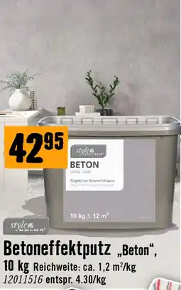 Hornbach Style Color Betoneffektputz „Beton" Angebot