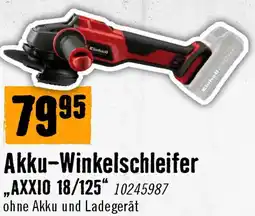 Hornbach Einhell Akku-Winkelschleifer AXXI0 18/125 Angebot