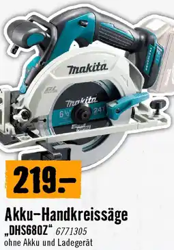 Hornbach Makita Akku-Handkreissäge „DHS680Z" Angebot