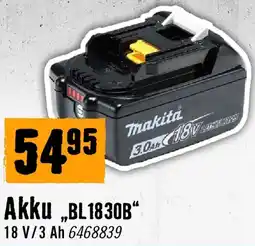 Hornbach Makita Akku „BL1830B“ Angebot